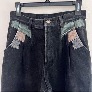 Vintage Rocky Mountain Rare Black Straight Cut Jeans Size 29/9 Cowboy Rodeo